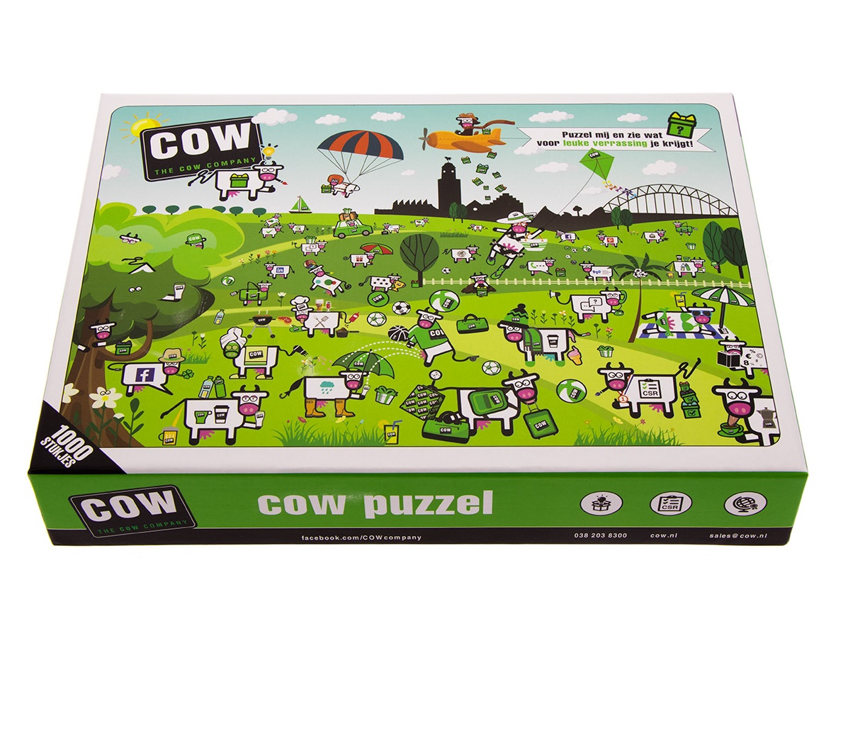 Klein elke dag beeld Legpuzzel geheel naar uw wensen geproduceerd - the COW company